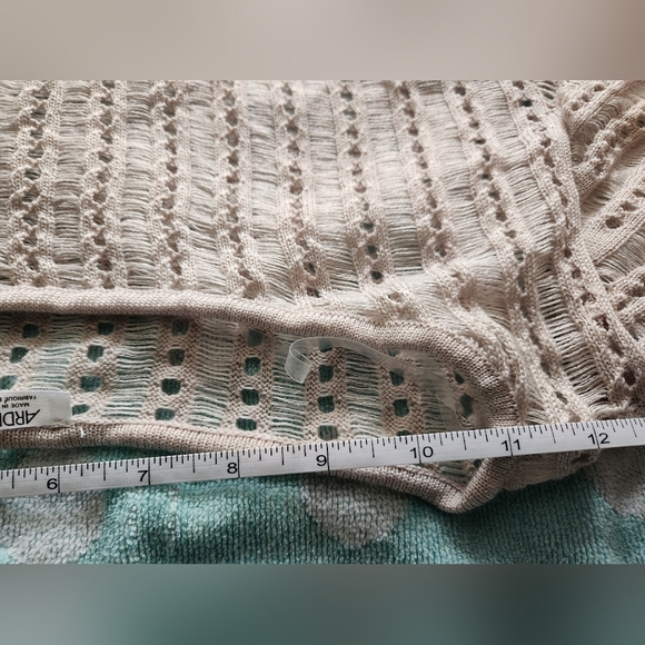 NWT Open Stitch Side Slit Boat Neck Sweater - Picture 6 of 7